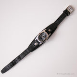 Silver-Tone S. Ooliver Damen Uhr | Vintage Black Dial Uhr für Sie