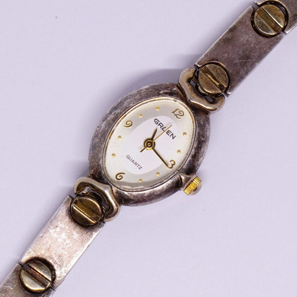 Tiny Silver-tone Gruen Quartz Watch | Ladies Vintage Quartz Watches - Vintage Radar