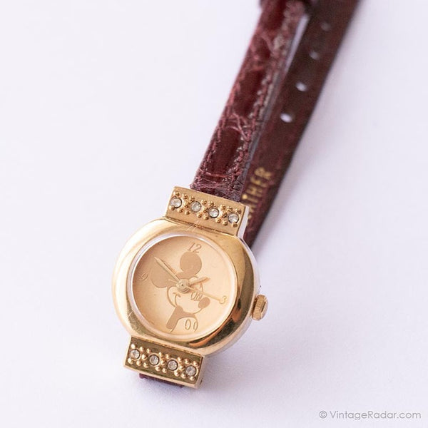 Mickey Mouse Disney Seiko MU0539 reloj | Damas Vestidos antiguos reloj