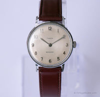 1983 Mechanical Timex Minimalist Watch | 80s Windup Watches for Men