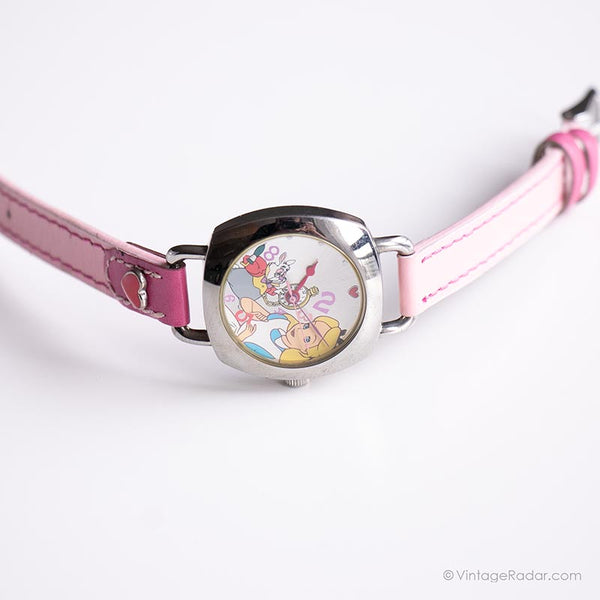 Disney Alice In Wonderland Watch Don't Be late Accutime MOP Wristwatch