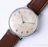1983 Mechanical Timex Minimalist Watch | 80s Windup Watches for Men