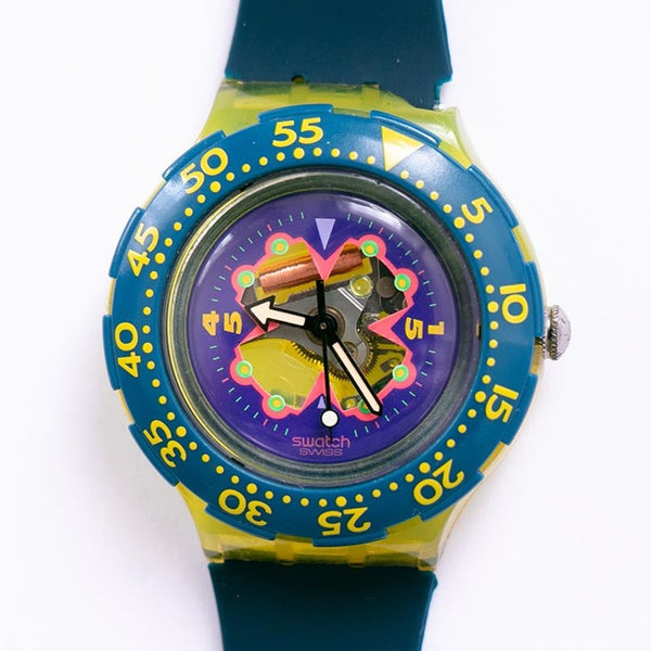 1993 Scuba Bay Breeze SDJ101 montre | Vintage coloré Swatch Scuba