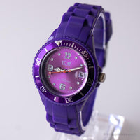 Vintage Purple Sports Uhr für Damen | Rosa Zifferblatteis Uhr