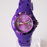 Vintage Purple Sports Watch for Ladies | Pink Dial Ice Watch