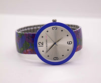 Blau Isaac Mizrahi Uhr Für Frauen mit Blumengurt | Vintage -Uhren
