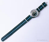 1971 Timex Marlin Pepsi Diver Diver حزام حزام | 70s Timex ساعة التاريخ الميكانيكية