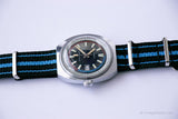 1971 Timex Marlin Pepsi Diver Nato Strap Watch | 70s Timex Mechanical Date Watch