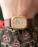 Rare gold vintage Jules Jurgensen Depuis 1740 Quartz montre