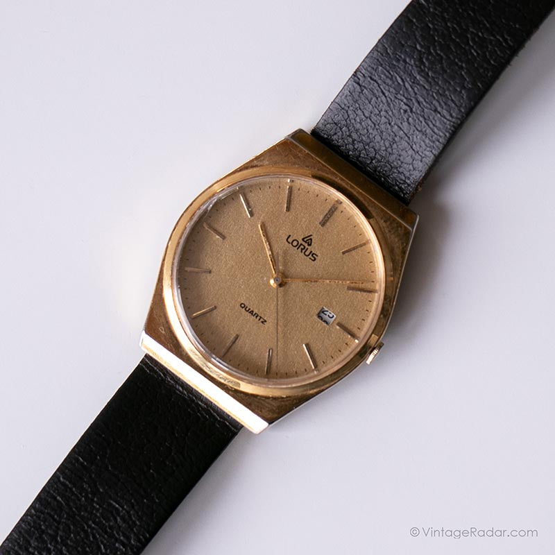 Gold-tone Lorus Wristwatch Vintage Elegant Watch Quartz | – Japan Radar Vintage