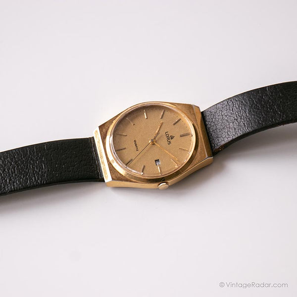 Vintage Gold-tone Lorus Watch – Elegant Vintage Radar Japan Wristwatch | Quartz