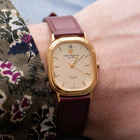 Seltener Vintage Gold-Ton Jules Jurgensen Seit 1740 Quarz Uhr