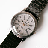 Jahrgang Lorus Luxus Uhr | Silberton Uhr mit römischen Ziffern