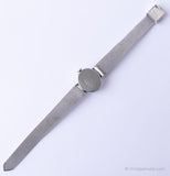 Elegantes Silberton Timex Uhr Für Damen | Vintage mechanisch Uhr
