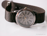 Jahrgang Lorus Luxus Uhr | Silberton Uhr mit römischen Ziffern