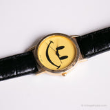 Orologio da faccina vintage | Orologio quarzo giapponese giallo