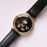 Raro de los 90 vintage negro Mickey Mouse Pulsar reloj | Disney Relojes