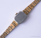 مربع نغمة الذهب Timex ساعة خمر | ساعة ميكانيكية للنساء