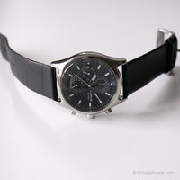 Vintage ▾ Lorus chronograph Guarda | Orologio tono d'argento con quadrante nero