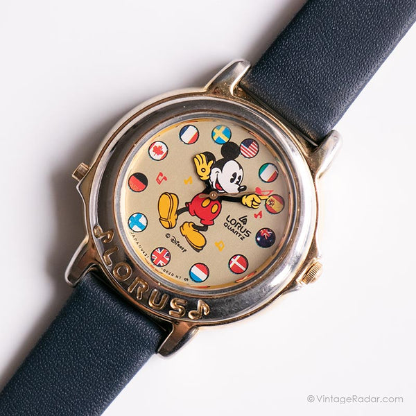 Disney Mickey Mouse ساعة عتيقة موسيقية | Lorus الساعات عبر الإنترنت