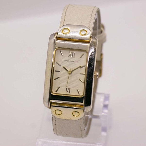 Vintage Isaac Mizrahi Live! Watch for Her Rectangular Dial White Strap ...