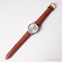 Sily-tone vintage Lorus Date montre | Bureau du quartz au Japon montre