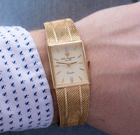 Jules Jurgensen Depuis 1740 Diamond Quartz montre avec cadran rectangulaire