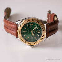 Vintage Two-tone Lorus Guarda | Data del quadrante verde orologio