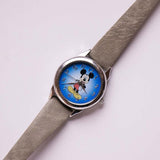 Vintage de cadran bleu Disney Mickey Mouse montre | Sii par Seiko Mu1066 montre