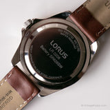 Vintage dos tonos Lorus reloj | Fecha de dial verde reloj