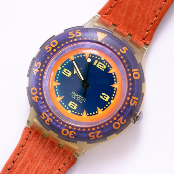 1991 Red Island SDK106 Swatch Scuba reloj | Reloj de pulsera suiza vintage