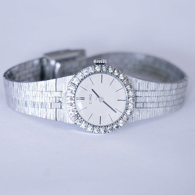 Montre Femme Vintage Puccio - Mouvement Quartz Suisse, Acier, Cadran Doré, Occasion