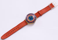 1991 RED ISLAND SDK106 Swatch Scuba Watch | Vintage Swiss Wristwatch