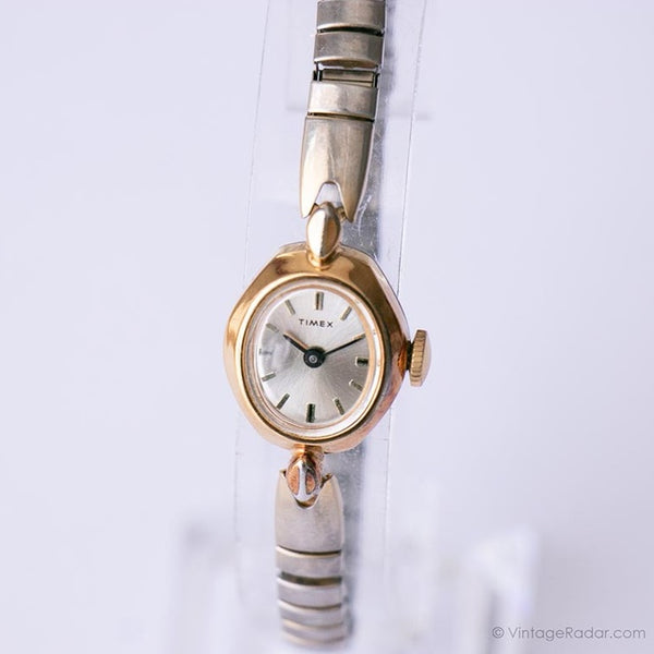 Klein erschwinglich Timex Damen Uhr | Mechanischer Jahrgang Uhren