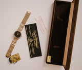 Seltener Vintage-Schwarz-Dial Jules Jurgensen Quarz Uhr mit Box und Papieren