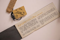 RARE Vintage Black-dial Jules Jurgensen Quartz Watch with Box and Papers