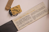 Dial negro vintage Jules Jurgensen Cuarzo reloj con caja y papeles