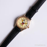 Gold-Ton-Klassiker Mickey Mouse Uhr | Disney Lorus Jahrgang Uhr