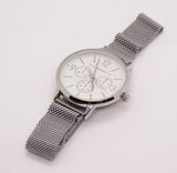 Tono plateado Isaac Mizrahi Live! reloj para mujeres | Diseñador vintage reloj