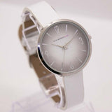Vintage Silver-tone Isaac Mizrahi Live! Watch for Women with White Strap