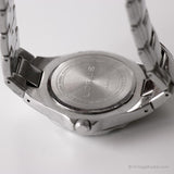 Acier inoxydable vintage Lorus montre | Quartz au Japon à cadran bleu montre