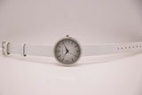Vintage Silver-tone Isaac Mizrahi Live! Watch for Women with White Strap