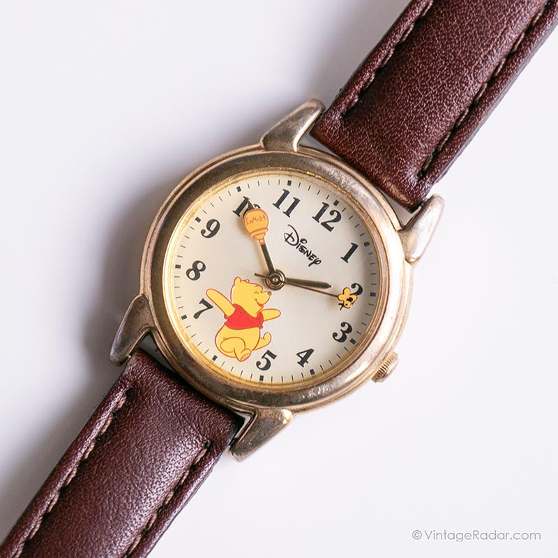 Seiko Winnie The Pooh Watch 90s Gold Tone Vintage Character Watch Vintage Radar
