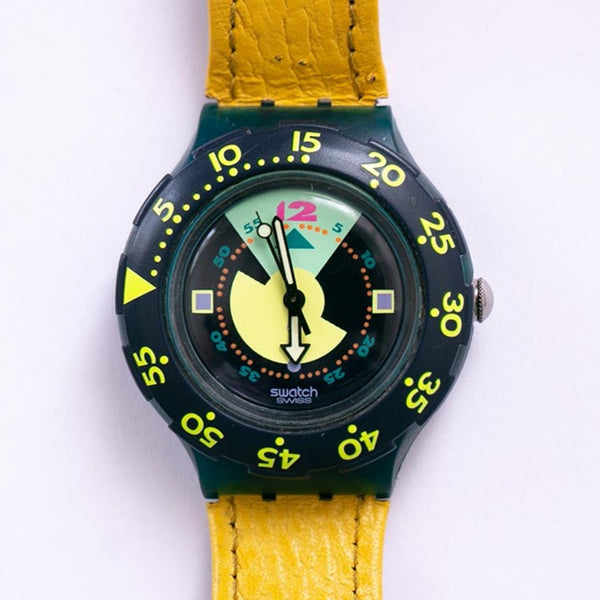 1991 DIVINE SDN102 Scuba Swatch Watch | Swiss Diver Watch
