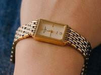 Rettangolare vintage Jules Jurgensen Dal 1740 orologio per le donne