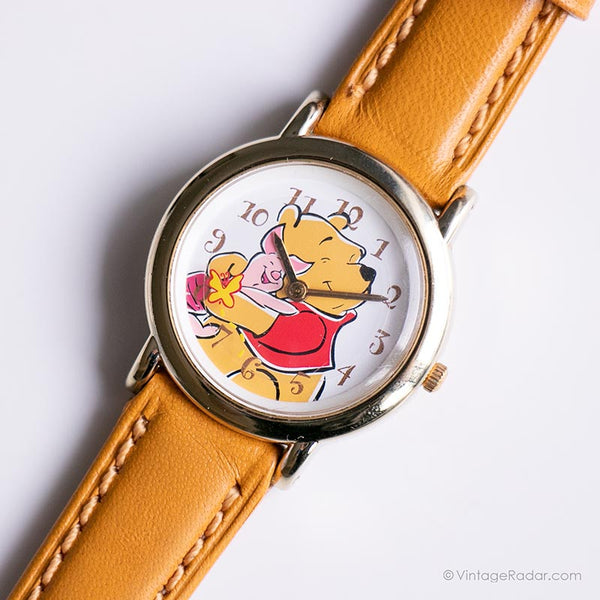 Winnie the Pooh und Ferkel -Vintage Uhr | Fun Freundschaftsgeschenk Uhr