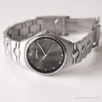 Dial negro vintage Lorus reloj | Elegante cuarzo de Japón reloj