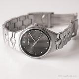 Dial negro vintage Lorus reloj | Elegante cuarzo de Japón reloj
