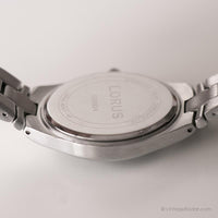 Cadran noir vintage Lorus montre | Quartz japonais élégant montre