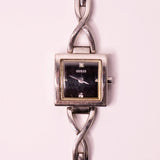 Diminuto Guess reloj para mujeres con dial negro | Antiguo Guess Cuarzo reloj